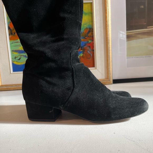 Aldo knee high suede boots size 9 black - Picture 2 of 6